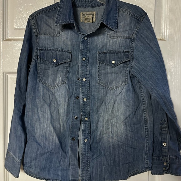 Polo by Ralph Lauren Blue Denim Shirt - Picture 1 of 3
